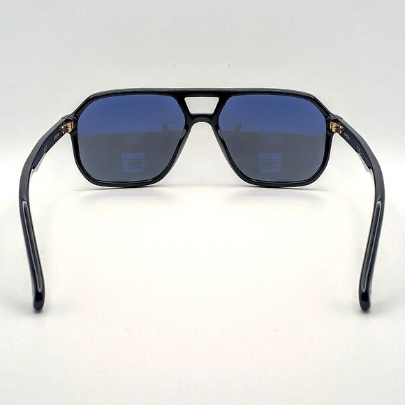 Carera 350 Navigator Double Bridge Polarized Sunglasses – Matte Black & Silver - Picture 5 of 6